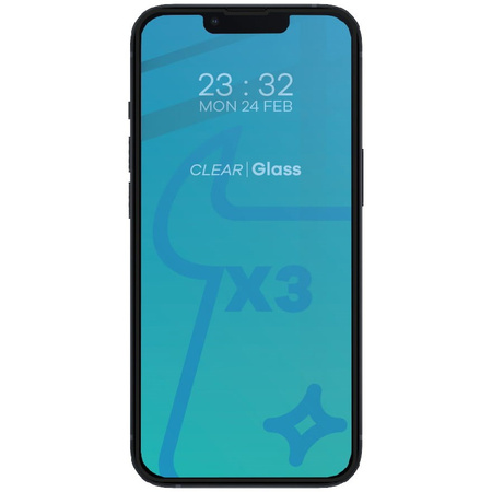 2x Szkło + szybka na aparat Bizon Edge Pack do iPhone 13 Pro