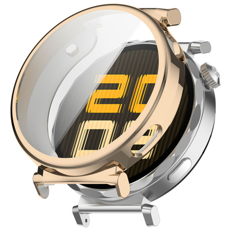 Etui Bizon Case Watch Felipe do Huawei Watch GT 5 Pro 42 mm, złote