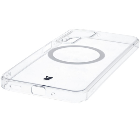 Etui z pierścieniem magnetycznym Bizon Case CrystalO do Galaxy A16 4G/5G, przezroczyste