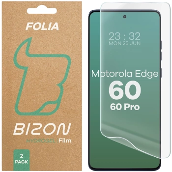 Folia hydrożelowa na ekran Bizon Glass Hydrogel Front do Motorola Edge 60 / 60 Pro, 2 sztuki
