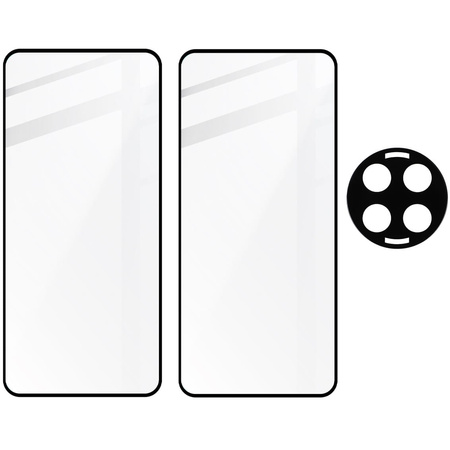 2x Szkło + szybka na aparat Bizon Edge 3D Pack do OnePlus 12R