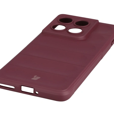 Pancerne etui Bizon Case Tur do Motorola Edge 70, burgundowe