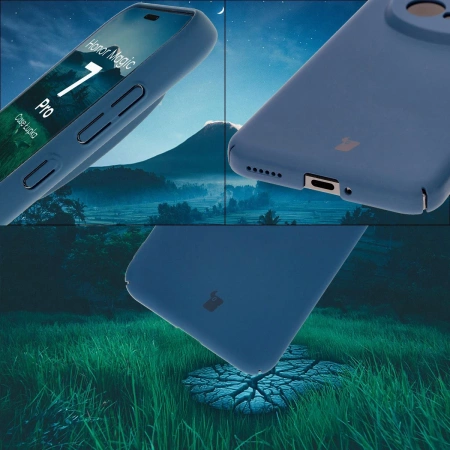 Etui Bizon Case Łupka do Honor Magic7 Pro, niebieskie
