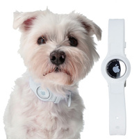 Etui Bizon Case Locator Pets do Apple AirTag, białe