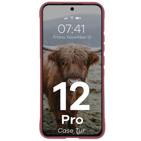 Pancerne etui Bizon Case Tur do Oppo Reno 12 Pro, ciemnofioletowe