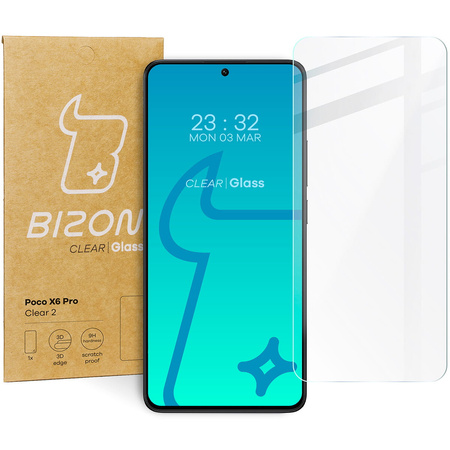 Szkło hartowane Bizon Glass Clear 2 do Xiaomi Poco X6 Pro