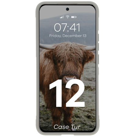 Pancerne etui Bizon Case Tur do Oppo Reno 12, jasnoszare