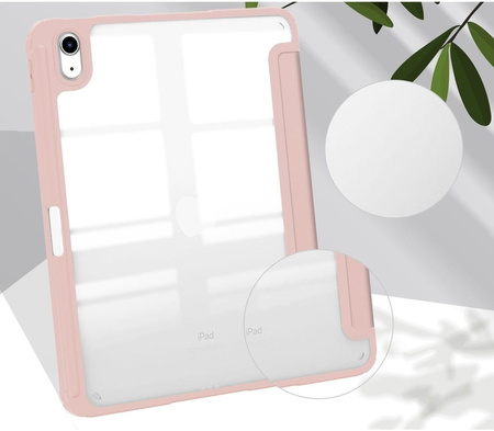Etui Bizon Case Tab Clear Matt do Apple iPad 10 10.9 2022, różowozłote