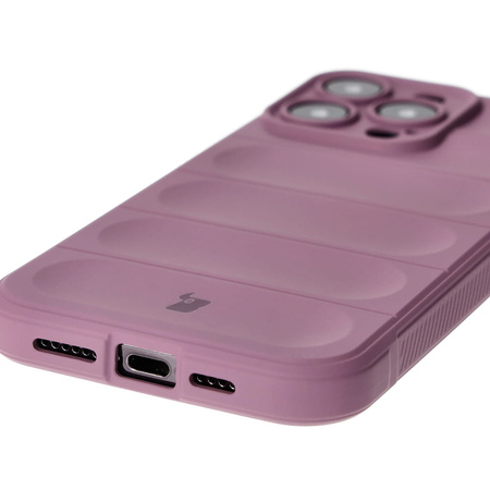 Pancerne etui Bizon Case Tur do iPhone 15 Pro Max, jasnofioletowe