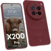 Pancerne etui Bizon Case Tur do Vivo X200 Pro, burgundowe