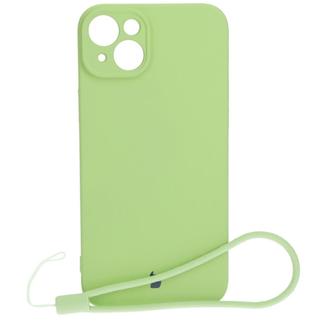 Etui Bizon Case Silicone do Apple iPhone 15 Plus, jasnozielone