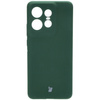 Silikonowe etui Bizon Soft Case do Motorola Edge 50 Pro, ciemnozielone