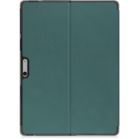 Etui Bizon Case Tab Croc do Microsoft Surface Pro 11 / 10 / 9, ciemnozielone