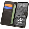 Etui z klapką Bizon Case Pocket do Motorola Edge 50 Fusion, czarne