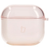 Elastyczne etui z karabińczykiem Bizon Case Headphone Clear do AirPods 4 przeźroczysto-różowe