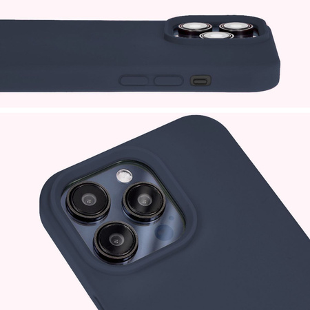 Etui silikonowe Bizon Soft Case do iPhone 14 Pro Max, ciemnoniebieskie