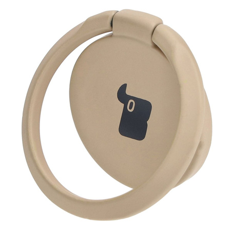 Uchwyt na palec Bizon Accessories Ring Turtle uniwersalny, kawowy