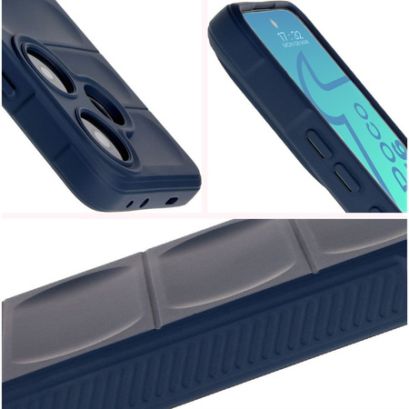 Pancerne etui Bizon Case Tur do Xiaomi Poco F6, granatowe