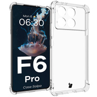 Elastyczne etui Bizon Case Salpa do Xiaomi Poco F6 Pro, przezroczyste
