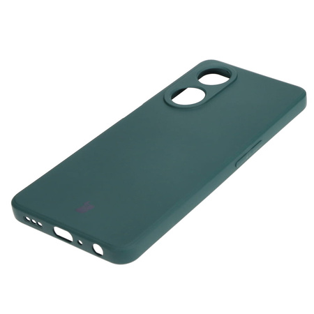 Etui Bizon Case Silicone Sq do Oppo A98 5G, ciemnozielone