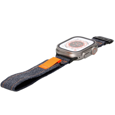 Pasek Bizon Strap Watch Urban do Apple Watch 44/45/46/49 mm, ciemnoniebieski jeans