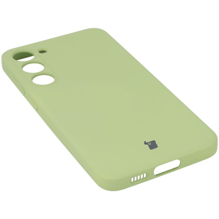 Etui Bizon Case Silicone Sq do Galaxy S23 Plus, jasnozielone