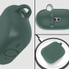 Silikonowe etui z karabińczykiem Bizon Case Headphone Silicone do AirPods 4, jasnozielone
