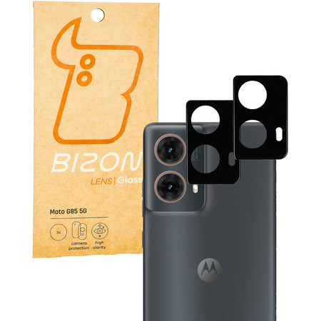 Szkło na aparat Bizon Glass Silk Lens do Motorola Moto G85 5G, 2 sztuki