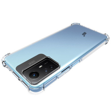 Etui + 2x szkło + obiektyw Bizon Case Clear Pack do Xiaomi Redmi Note 12S, przezroczyste