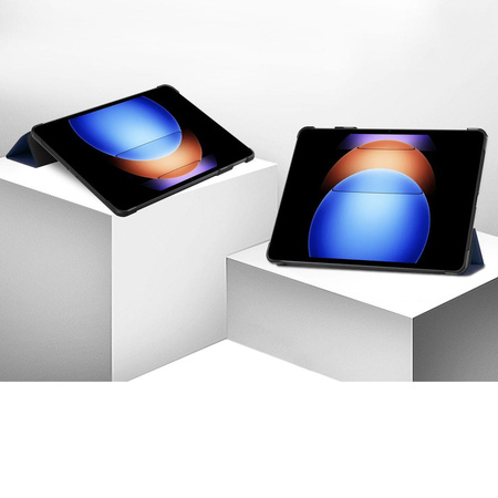 Etui Bizon Case Tab Croc do Xiaomi Pad 6S Pro, granatowe