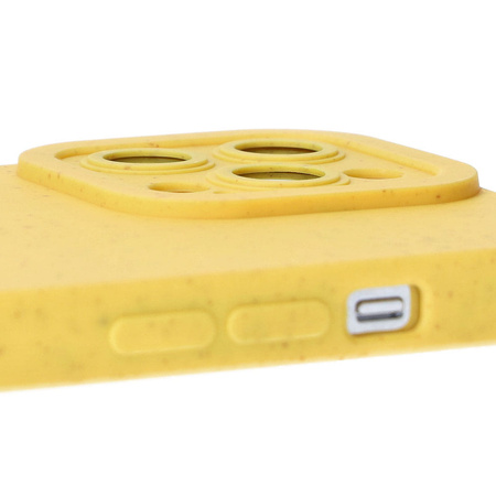 Ekologiczne etui Bizon Bio-Case do iPhone 13 Pro, żółte