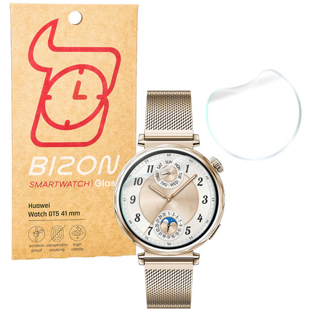 Folia hydrożelowa na ekran Bizon Glass Watch Hydrogel Duo do Huawei Watch GT 5 (41mm), 2 sztuki