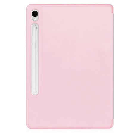Etui Bizon Case Tab Lizard do Samsung Galaxy Tab S9 / S9 FE, różowe
