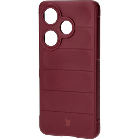 Pancerne etui Bizon Case Tur do Xiaomi Poco F6, burgundowe