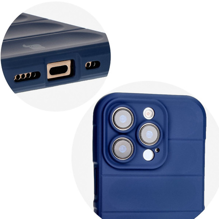 Pancerne etui Bizon Case Tur do iPhone 16 Pro, granatowe