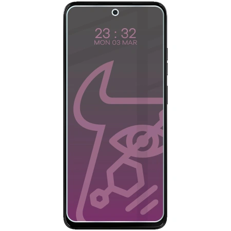 Prywatyzujące szkło hybrydowe Bizon Glass Mule Shadow do Motorola Moto G15 Power, matowe