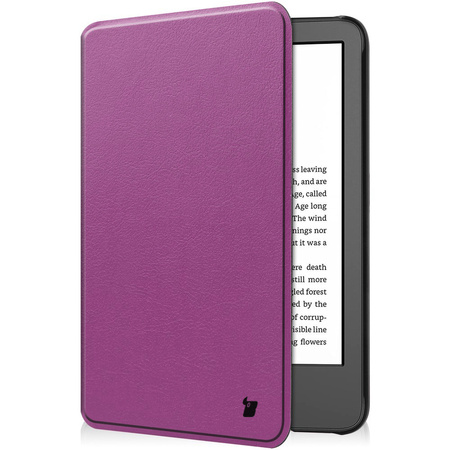 Etui Bizon Case Tab Croc do Amazon Kindle 12 2024 / 11 2022, ciemnofioletowe