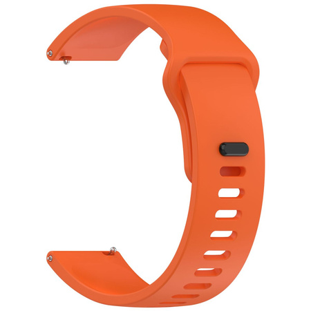 Pasek silikonowy do smartwatcha, Bizon Strap Watch Silicone Pro H, Quick Release 22 mm, pomarańczowy