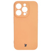 Etui Bizon Case Silicone do iPhone 15 Pro, pomarańczowe