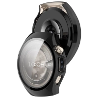 Etui ze szkłem do zegarka Bizon Case+Glass Watch do Huawei Watch 5 46 mm, czarne