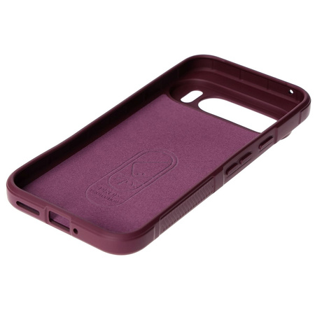 Pancerne etui Bizon Case Tur do Google Pixel 9 Pro XL, burgundowe