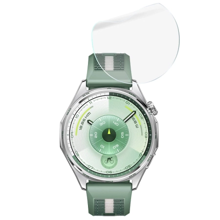 Folia hydrożelowa na ekran Bizon Glass Watch Hydrogel Duo do Huawei Watch GT6 46 mm, 2 sztuki