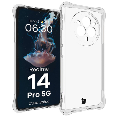 Elastyczne etui Bizon Case Salpa do Realme 14 Pro 5G, przezroczyste