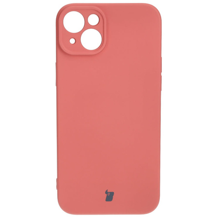 Etui Bizon Case Silicone do iPhone 15 Plus, brudny róż
