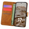Etui z klapką Bizon Case Pocket do Xiaomi 17, brązowe