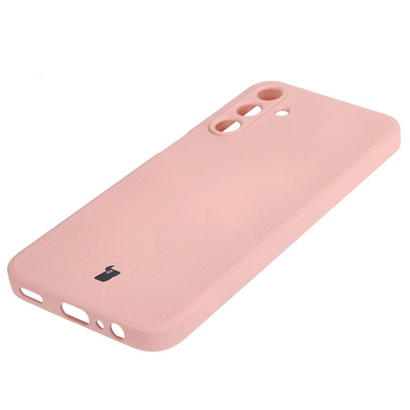 Etui Bizon Case Silicone Sq do Galaxy A15 4G/5G, jasnoróżowe