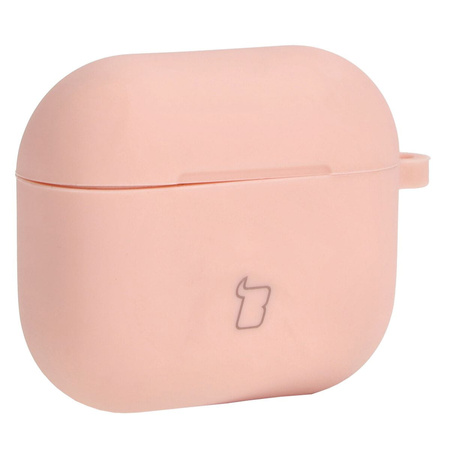 Etui Bizon Case Headphone Silicone do AirPods 3, jasnoróżowe