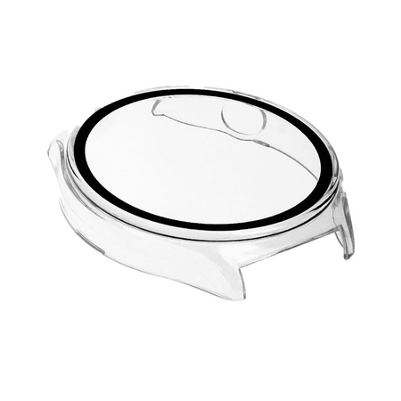 Etui Bizon Case + Glass Watch do Huawei Watch 4 46 mm, przezroczyste