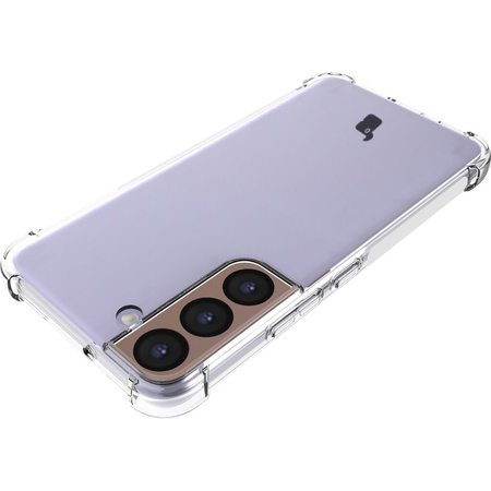 Etui + 2x szkło + obiektyw Bizon Case Clear Pack do Galaxy S22, przezroczyste
