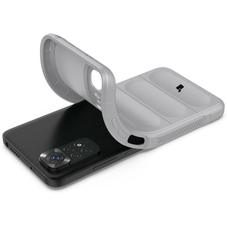 Pancerne etui Bizon Case Tur do Xiaomi Redmi Note 11 / 11S 4G, jasnoszare